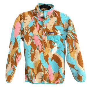 Patagonia Synchilla Snap T Fleece Pullover Feather XXS Winter Colorful Warm